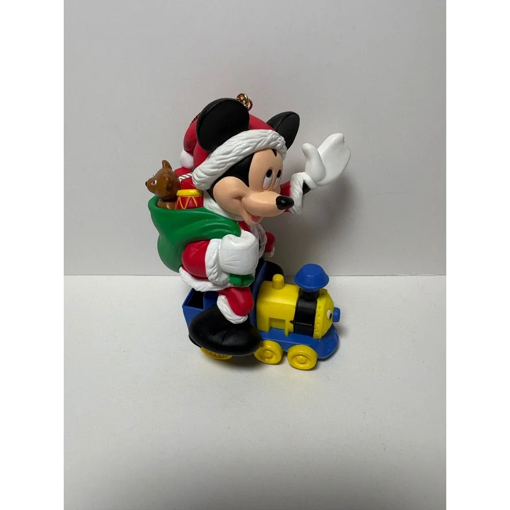 Disney Christmas Magic Mickey on Train Ornament Santa Mickey Mouse 26231 Boxed